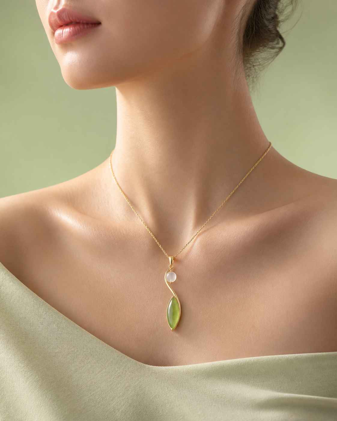 Vivid yang-green natural Feicui ring from the Floating Spring collection