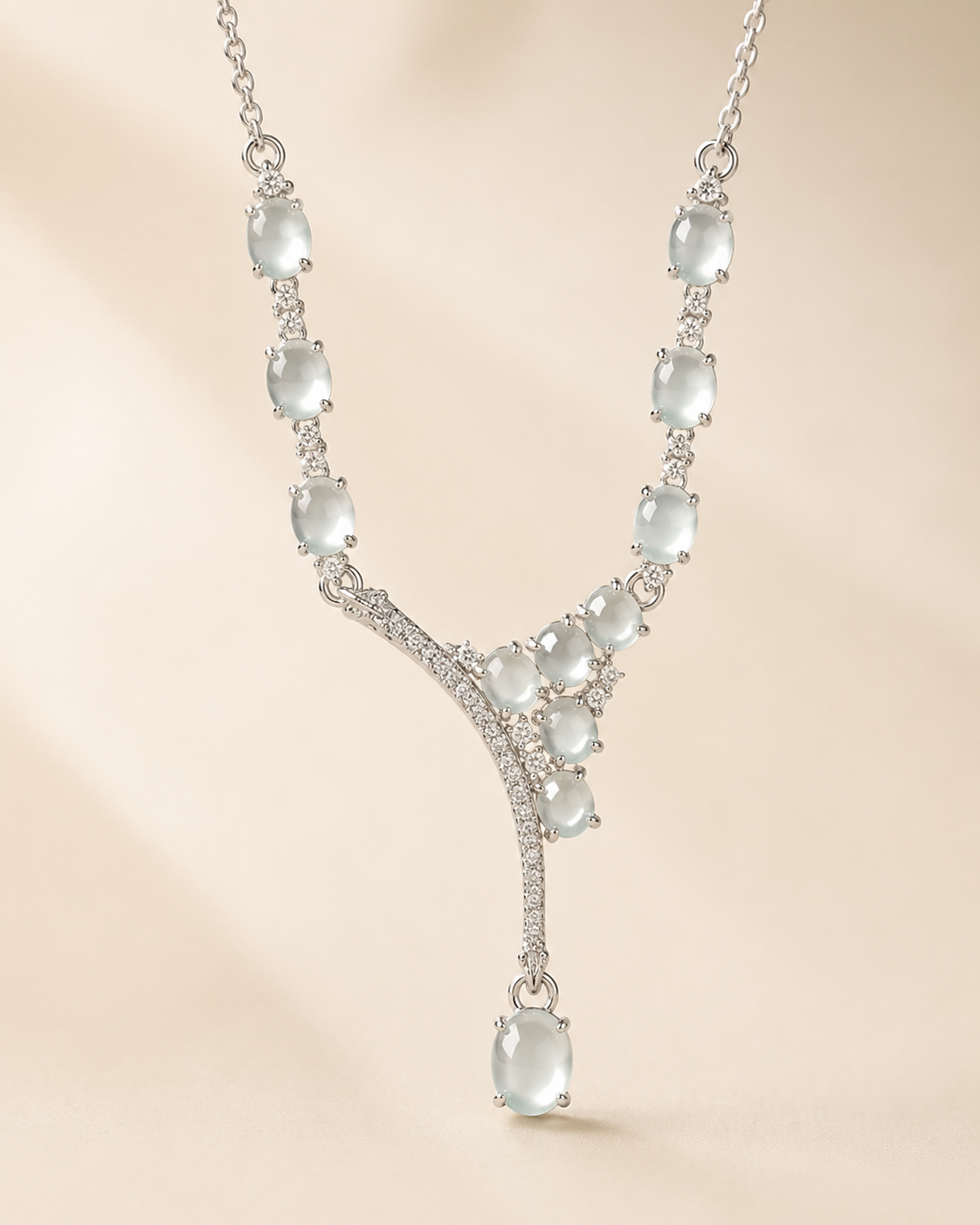 Moonlight Glaze Tassel Necklace