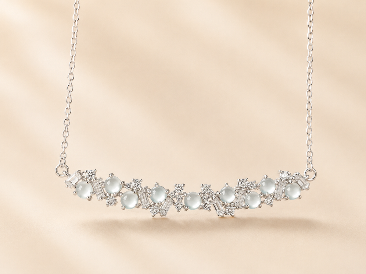 Starlit Ice Moon Necklace